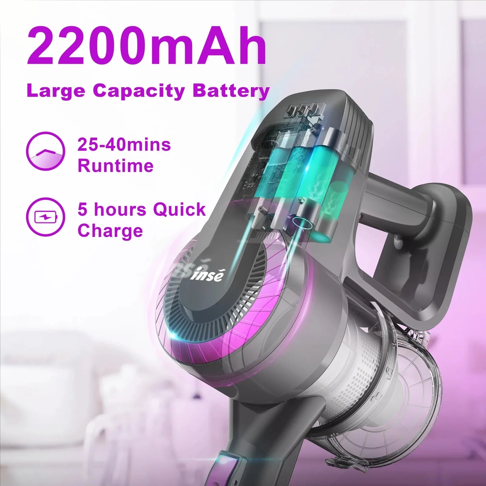 INSE N370 Cordless Vacuum